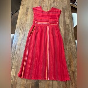 Red Striped Ace & Jig Dress Medium